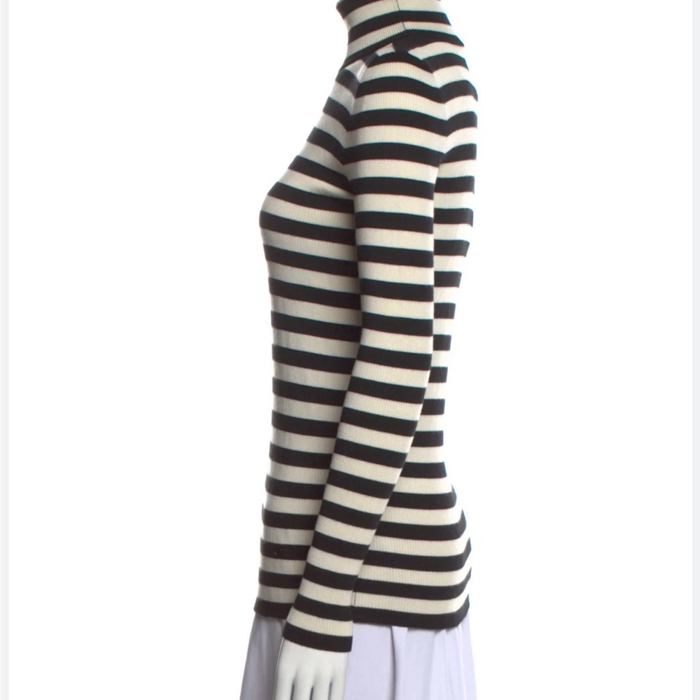 Gucci XS striped turtleneck cashmere silk wool blend